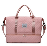 Anymom Mommy Diaper Bag Pink Handbag for Mom Waterproof Tote Yoga Gym Wet Bag Large Capacity for Travel and Sports