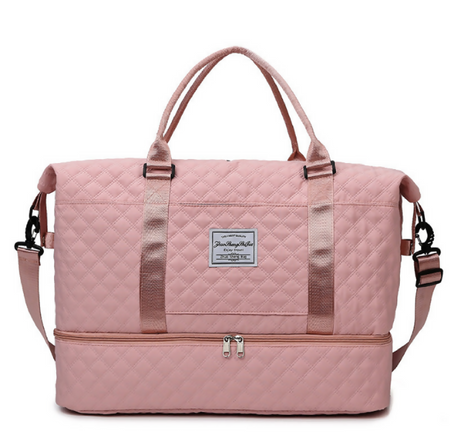 Anymom Mommy Diaper Bag Pink Handbag for Mom Waterproof Tote Yoga Gym Wet Bag Large Capacity for Travel and Sports
