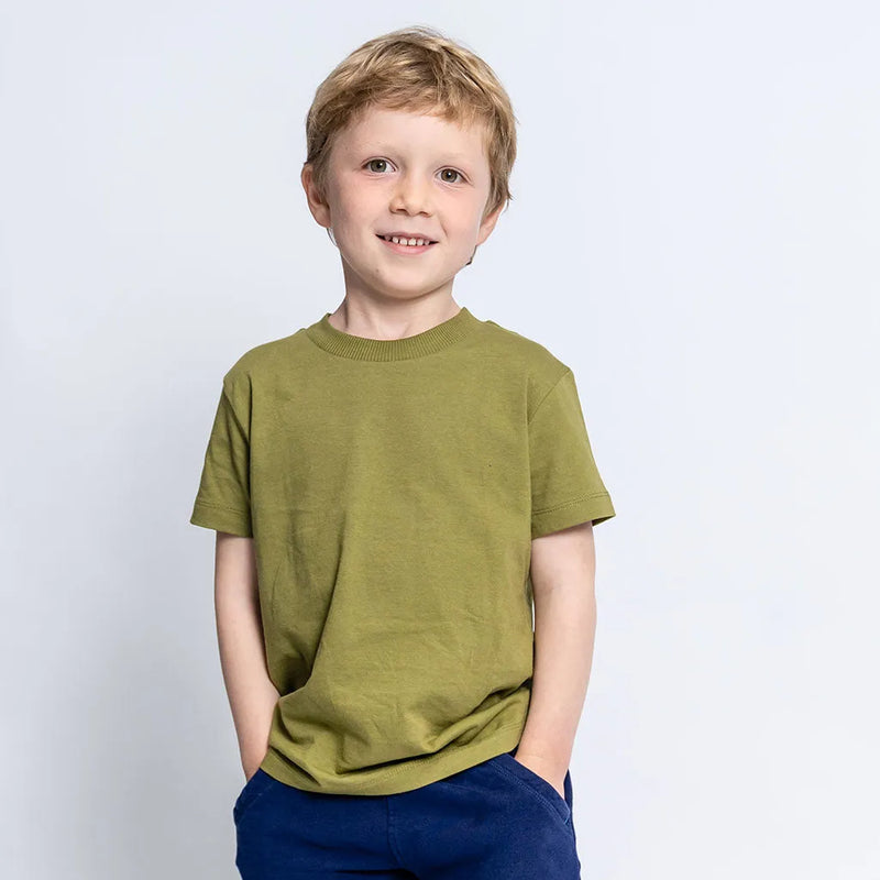 Organic Cotton Kids Shirts - Relaxed Fit Tee 3 Pack