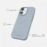 Powder Blue Ebb and Flow iPhone 17 Case - render