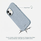 Powder Blue Ebb and Flow iPhone 17 Case - render