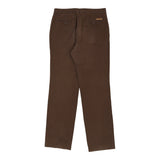 Conte Of Florence Trousers - 35W 34L Brown Cotton
