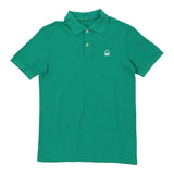 Age 11-12 Benetton Polo Shirt - 2XL Teal Cotton