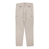 Sisley Cargo Trousers - 34W UK 14 Beige Cotton