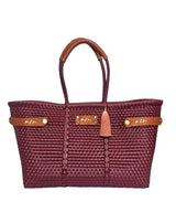 Less Pollution Convertible Handbag to Tote - Burgundy