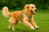 Anypet Heavy Duty Dog Leash – Green Plaid Spiral Metal Harness Lead for Training & Walking