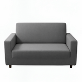 Anyseat 2-Seater Sofa Cover – Plain Gray Style Slipcover for Living Room Chair Protection