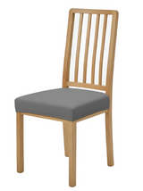 Anyseat Plain Grey Stretch Chair Cover – Washable, Removable Dining & Kitchen Seat Protector