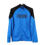 Age 15-16 Puma Spellout Zip Up - XL Blue Polyester
