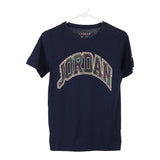 Age 10-12 Jordan Spellout T-Shirt - Medium Navy Cotton