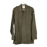 1989 Germany Unbranded Shirt - Medium Khaki Cotton Blend