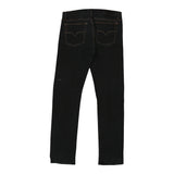 Versace Jeans Couture Trousers - 32W UK 12 Black Cotton