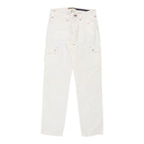 Think Pink Trousers - 32W 34L White Cotton