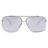 Bella -Tangle Free- Chrome Silver Oversized Squared Aviators