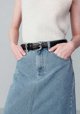 Denim Skirt Nohame Bleu