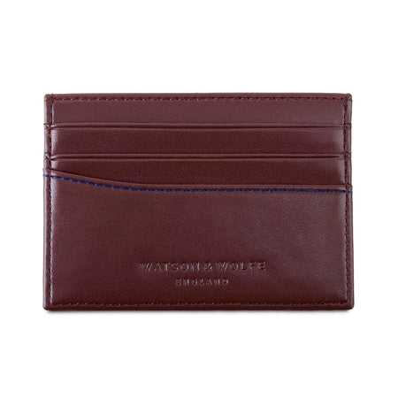 Slim Card Holder in Chestnut Brown