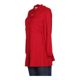 Emporio Armani Blouse - Large Red Viscose