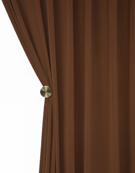 Anydrape Chocolate Velvet Blackout Curtains – High‑Quality Modern Luxury Drapes for Living Room, Bedroom & Dining Windows