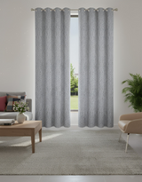 Anydrape Grey Luxury Retro Curtains – Modern Textured Drapes for Living Room, Bedroom & Dining Decor
