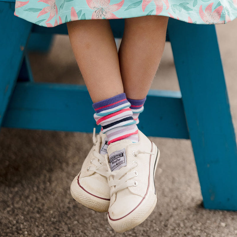 Kids Socks 5-Pack: Organic Cotton Crew Socks