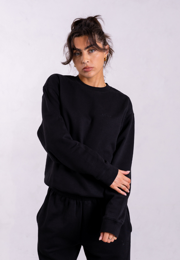 Oversized Sweatshirt, Black