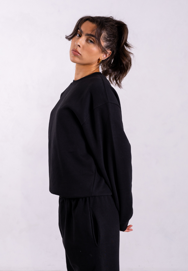 Oversized Sweatshirt, Black