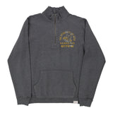 University of Iowa Hawkeyes Champion College 1/4 Zip - Small Grey Cotton Blend