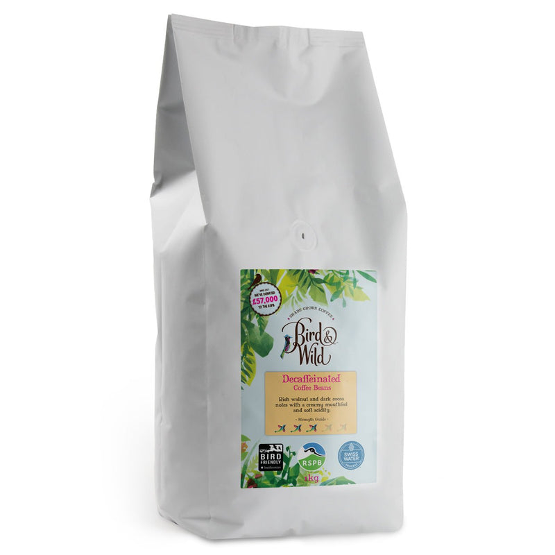 Swiss Water Decaf Organic Beans & Ground Coffee - 1kg, 200g