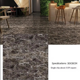 Anyhouz 10pcs Brown Vinyl Wall Tiles – Cracked Pattern Design, Waterproof
