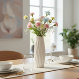 ANYDECO Flower Vase White Small Geometric Nordic Style Pot Home Decor