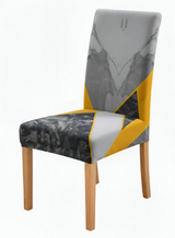 Anyseat Black Pattern Print Elastic Chair Cover – Plain Dining Slipcover & Home Décor