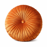 Anyhouz Pleated Round Pillow – Soft Cushion Filled Decorative Throw Pillow