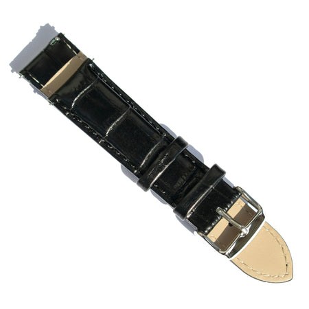 Black Crocodile Straps