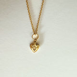 Tiny Heart Necklace Gold