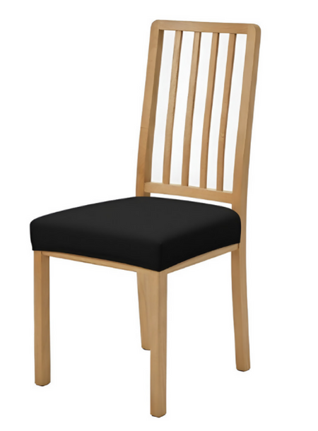 Anyseat Black Stretch Chair Cover – Washable, Removable Dining & Kitchen Seat Protector
