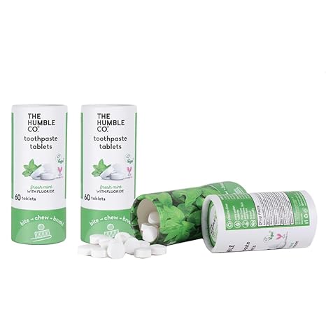 Toothpaste tablets mint with fluoride - 3 pack