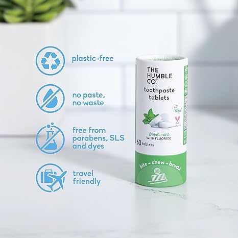 Toothpaste tablets mint with fluoride - 3 pack