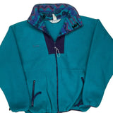 Made In USA Columbia Fleece Jacket - Large Blue Polyester