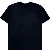 Blank Hanes Single Stitch T-Shirt - XL Black Cotton Blend