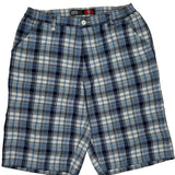 Southpole Checked Shorts - XL White Cotton