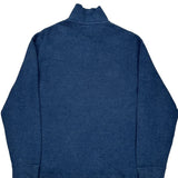 Polo By Ralph Lauren 1/4 Zip - Large Blue Cotton