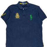 County Riders & Jockey Club Crest Polo By Ralph Lauren Polo Shirt - 2XL Navy Cotton