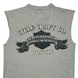 Cycle-Craft Co. Harley Davidson Vest - Medium Grey Cotton