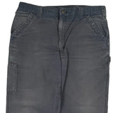 Carhartt Double Knee Carpenter Trousers - 38W 32L Navy Cotton