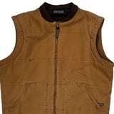 Dakota Gilet - Large Brown Cotton