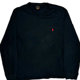 Polo By Ralph Lauren Long Sleeve T-Shirt - 2XL Black Cotton