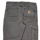 Carhartt Double Knee Carpenter Trousers - 21W 30L Grey Cotton