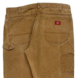 Dickies Carpenter Trousers - 37W 32L Brown Cotton