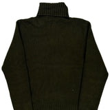 Polo By Ralph Lauren Roll Neck Sweater - Large Green Cashmere Blend