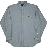 Blake Ralph Lauren Shirt - Large Gray Cotton